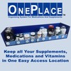 One Place Organizing System for Pill Bottles, Medication Bottles, Supplements