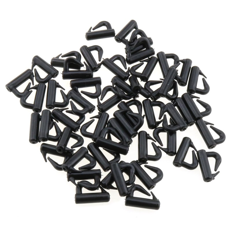 LUORNG 50PCS 13mm Clevis Spinner Snap Fishing Tackle U-Clip Swivel