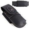 Topstache Leather Knife Sheath for Belt - Horizontal Carry Knife