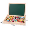 Uping Magnetic Wooden Puzzle Easel Double-Sided Board Wooden Board Doodle