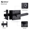 JIAHOO Double Side Gate Latch, Aluminum Self-Locking Gate Latch for