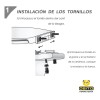 Juego De Tornillos Para Asiento Wc Pm96 Cabeza Cuadrada
