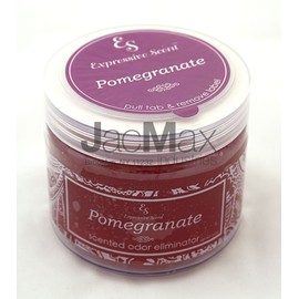 Pomegranate 13 Oz Solid Gel- Scented Odor Eliminator Air Freshener By Expressive Scent