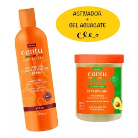 Cantu 2 Pack Activador De Rizos Y Gel De Aguacate