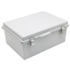 AIRTAK Watertight Electrical Junction Box with Mounting Plate, Clear Hinged