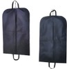 Black Suit Carrier - Reusable Garment Bag with Full Zipper,