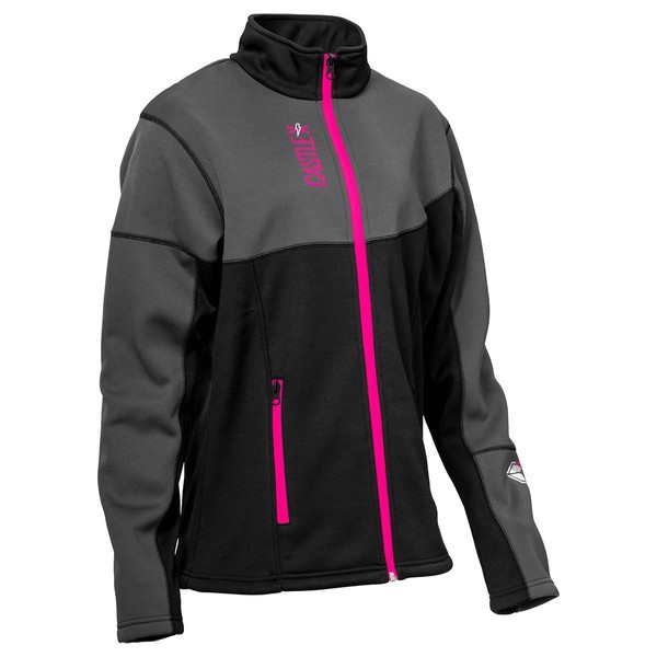 Castle X Women's Fusion G5 Mid-Layer Jacket (Pink Glo/Black/Charcoal - Large)