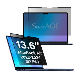 SenseAGE Magnetic Privacy Filter for MacBook Air 13.6 Inch (2022-2024 M2/M3), Anti-Spy & Anti-Blue Light Privacy Film, Laptop Privacy Screen Protector, Privacy Filter