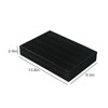 Coward 2PC Black Velvet Stackable Earring Tray Drawer Jewelry Holder