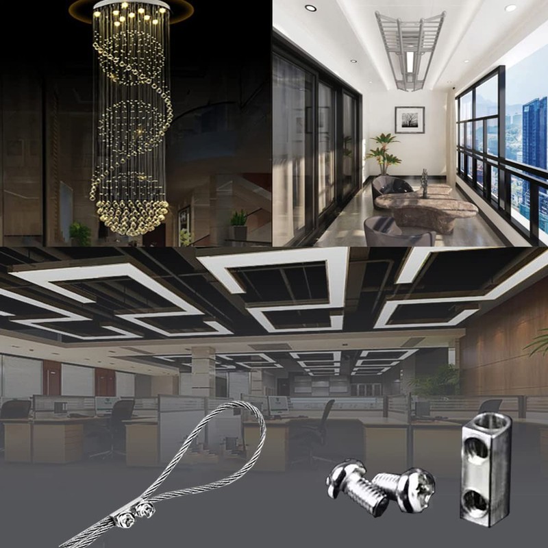 20Pcs Upgraded wire Rope cable clamps single/hole cable clamps（3.0MM line