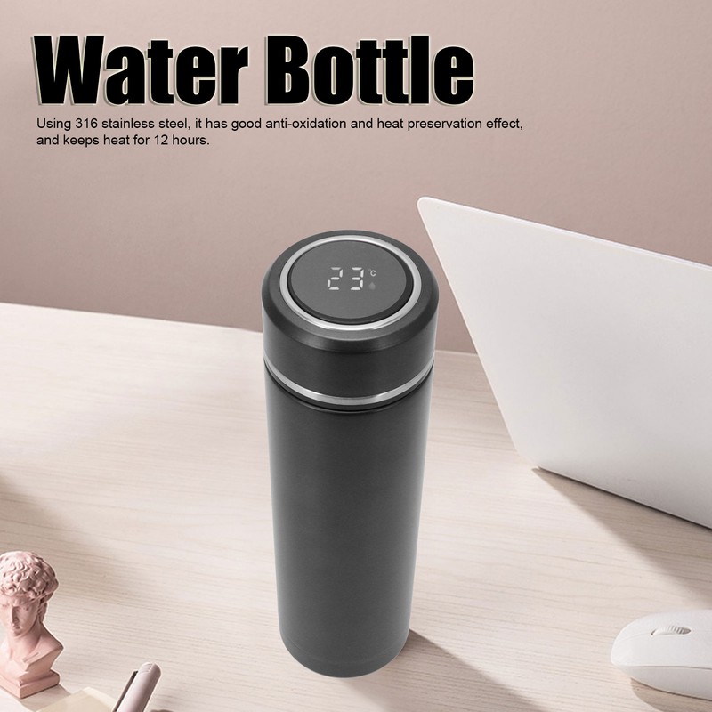 316 Stainless Steel Vacuum Flask with Temperature Display Water Bottle