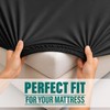 Imperial Rooms Super King Fitted Sheet 180x200cm, Black - Deep