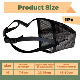Bzzerumy Dog Muzzle M - Dog Muzzle - Medium Dogs - Mesh Dog Muzzle - Dog Muzzle - Dog Muzzle - Pet Muzzle - Black