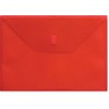 Lion Design-R-Line Poly Envelope, 9-3/8 x 13 Inches, Transparent Red,