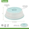 Tovolo Microwave Splatter Cover for Food Medium Blue Haze Dishwasher