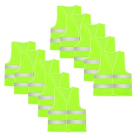 AIEOE Reflective Safety Vest High Visibility for Construction Work (Yellow-10 Pack)