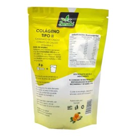 Colágeno Tipo 2 Sanabi con Caseinato y Citrato de Calcio, Vitamina C, en Polvo Sabor Naranja 400 g