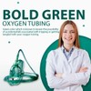 Bistras Oxygen Tubing 25FT Green Crush Resistant Non Kinking for