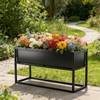 Small Raised Garden Bed with Legs Large Planters 2.45×1.35×0.66ft