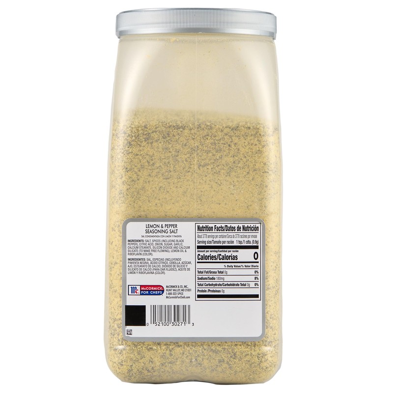 McCormick Culinary Lemon & Pepper Seasoning Salt, 7.5 lb -