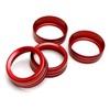 iJDMTOY 4pc-Set Red Aluminum AC Air Conditioner & 2WD/4WD Switch