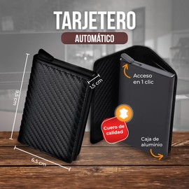 DAVANSU Credit Card Holder for Men, Anti-Theft, RFID Protection, Stainless Steel Card Holder, Compact and Lightweight, Card Holder for Men, Card Holder, Black, De Mano, Modern, black, Modern