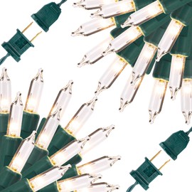 GIMMYFIVE 200 Counts Christmas Lights 53Ft, 2 Sets of 100 Mini Lights 26.5 Feet String Lights with Replace Fuse and Bulb, Waterproof Connectable, Indoor Outdoor Christmas Decoration