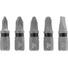 Original Einhell Impact Bit Set, 5 Pieces, 25 mm, PH/PZ/SL
