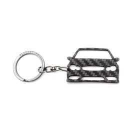 BlackStuff Carbon Fibre Keyring Compatible with C Class CLK Class C209 A209 2002-2009 BS-764, black