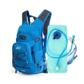 WOLT | Cycling Hydration Backpack, Waterproof Hiking Travel Bag, 100% Waterproof Dry Bag for Swimming, Kayaking, Boating,Camping, Fishing  and Skiing - Color: blue
