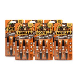 Gorilla 5000503 Four 3g Original Glue Mini Tubes (6-Pack)