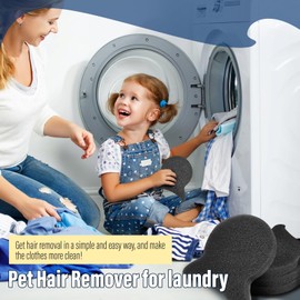 6 PCS Pet Hair Remover for Laundry, Reusable Dog & Cat Hair Remover Tool, Effectively Removes Pet Hair, Lint and Dander from Bedding and Clothing, Suitable for Washing Machines, Dryers-H