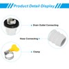 PATIKIL 15mm Air Conditioning Drain Hose Connector, 1 Piece Universal