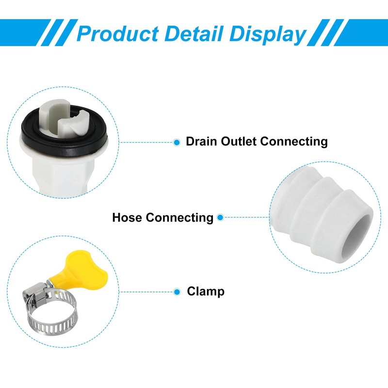 PATIKIL 15mm Air Conditioning Drain Hose Connector, 1 Piece Universal
