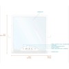 Onyx Shower Mirror with Speaker and Bluetooth Controls, Water Resistant,