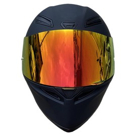 BSTOP K1 Face Shield Uv-protected For AGV K1, K1S, K3SV, K5, K5S Helmet Shield Visor Windshield (-Revo Deep Red-day use only)