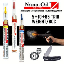 Nano-Oil Trio - All 3 Grades Kit: 5 CLP + 10 + 85 Weight - NanoLube Anti Friction Concentrate NLNA-5-10-85-8cc