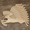 10x Wooden Hare Running and Bounding Craft Shapes 3mm Plywood