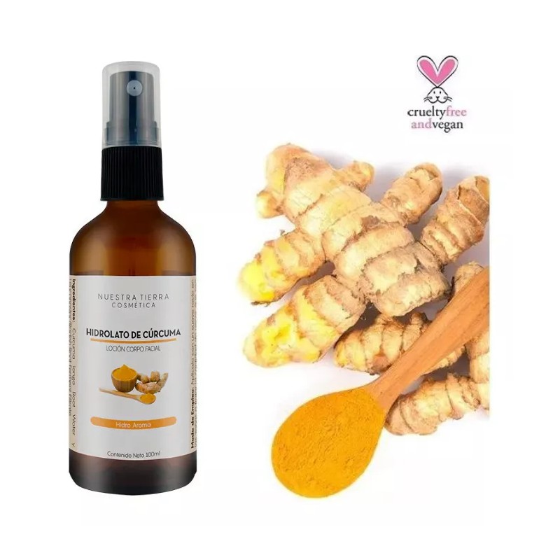Nuestra Tierra Cosmética Ancestral Hidrolato De Cúrcuma Orgánico 120ml Tipo