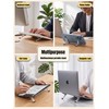 Foldable Aluminum Laptop Stand for Desk Use – 3-Height Adjustable