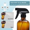 glasaveronix 2 Pack Empty Amber Glass Spray Bottles Refillable Spray