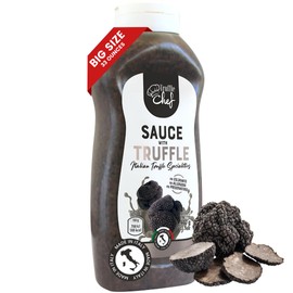 GL Truffle GOURMET LINE Truffle Sauce, 33 oz, Large Squeeze Bottle, Chopped Summer Truffles, Extra Virgin Olive Oil, Salt, Natural flavor, No Preservatives, No Colorants, Product of Italy