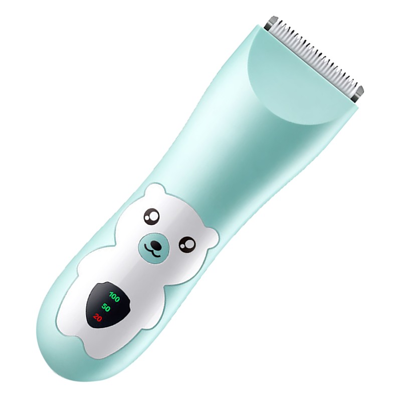 Ultra Quiet Baby Hair Clipper Precise Trimming Cordless Rechargeable Cartoon