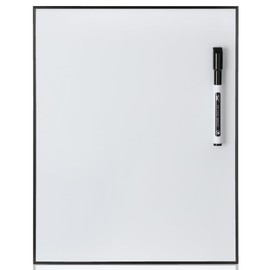 Mr. Pen- Dry Erase Board, 14” x 11”, Black Aluminum Frame with a Black Dry Erase Marker, White Board Dry Erase, Magnetic Dry Erase Board, Small White Board Small Dry Erase Board for Wall