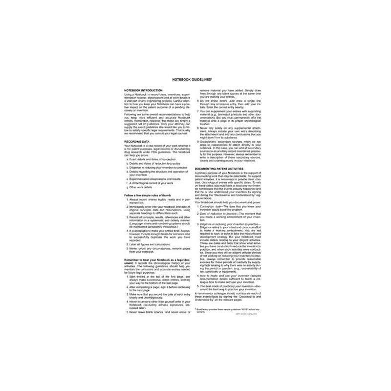 BookFactory Blue Engineering Notebook - 312 Pages (.25" Grid Format)