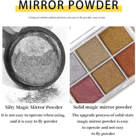 Polvo De Uñas, Polvo Uñas Cromo, Glitter Powder Nail, Brillantes Polvo Uñas, Polvo Uñas Holográfico, Brillo Corporal (B)