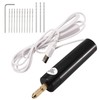 QOTSTEOS 0.7-1.2mm Micro Electric Hand Drill Set for Resin, Cordless