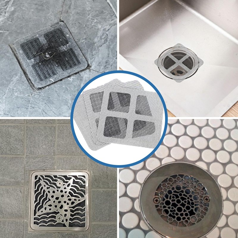 Landrain Pack of 40 Multifunctional Disposable Sewer Filter Bath Hair