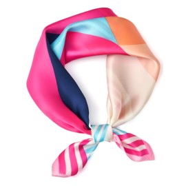 MurierSilk 100% Mulberry Silk Scarf for Women, Silk Head scarf for Hair, Small Scarf 21"x21"for Bag,Silk Satin Square Scarf for Women Bandana Neck Scarf Headscarf Neckerchief