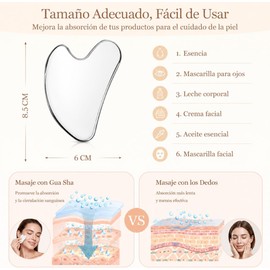Gua Sha Herramienta de Masaje de Acero Inoxidable Guasha